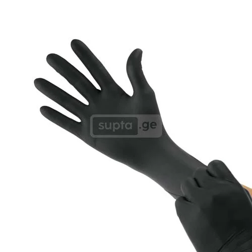 Medical nitrile black gloves M 100 pcs Medical nitrile black gloves M 100 pcs